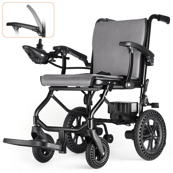 Zurcheel SLB30 Ultra-Lightweight Folding Electric Wheelchair (Airline Approved & Travel Ready)