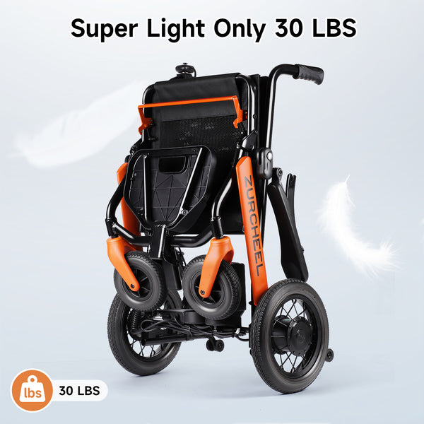 Zurcheel C30 Ultra-Lightweight Carbon Fiber Electric Wheelchair