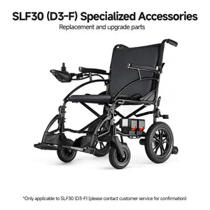 Genuine Replacement Parts Collection for Zurcheel SLF30 and SLF20 (D3-F / D2-F) Wheelchairs - Armrests, Footrests, and Attendant Controllers