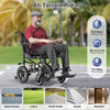 Zurcheel SLF30 Space-Saving Side-Folding Electric Wheelchair (300 lbs Capacity & 19" Wide Seat)