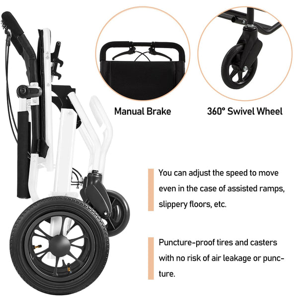 Zurcheel E10 Lightweight Folding Wheelchair