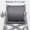 Zurcheel SLF30 Space-Saving Side-Folding Electric Wheelchair (300 lbs Capacity & 19" Wide Seat)