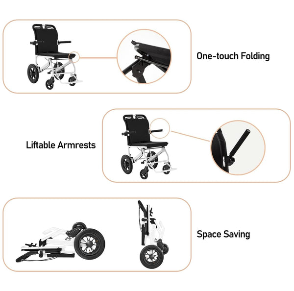 Zurcheel E10 Lightweight Folding Wheelchair