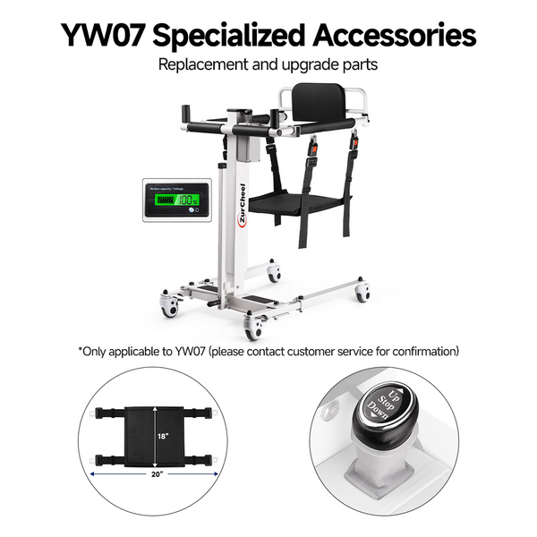 Genuine Accessories for Zurcheel YW07 Electric Patient Lift (Select Option)