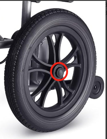 Electric Wheelchair Rear Tire Cover (Red Circle Part, Two Piece)