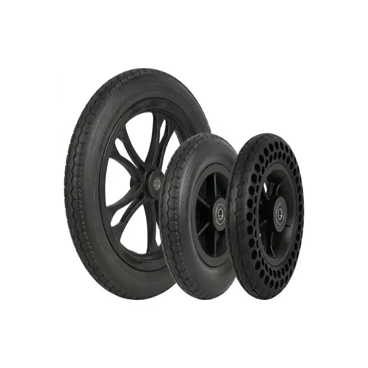 Genuine Replacement Polyurethane Tires and Wheels Collection for Zurcheel Electric Wheelchairs - Solid and Honeycomb Options