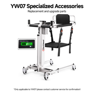 Genuine Replacement Parts Collection for Zurcheel YW07 Electric Patient Lift - Slings, Batteries, and On-board Controls
