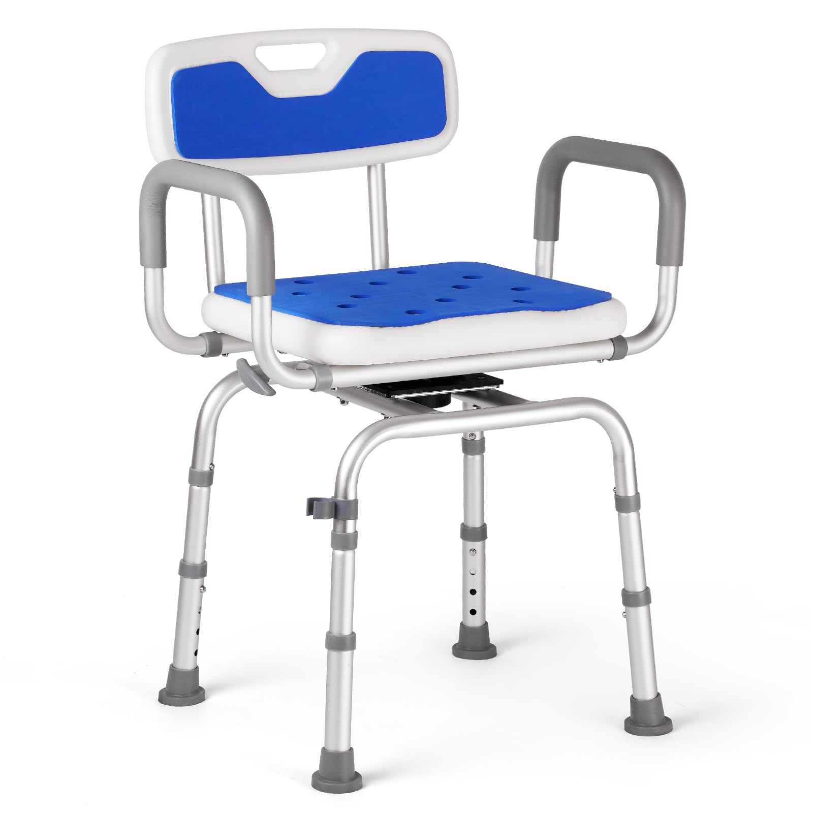 Swivel Shower Chair for Bathtub - Adjustable Height & Anti-Slip Design