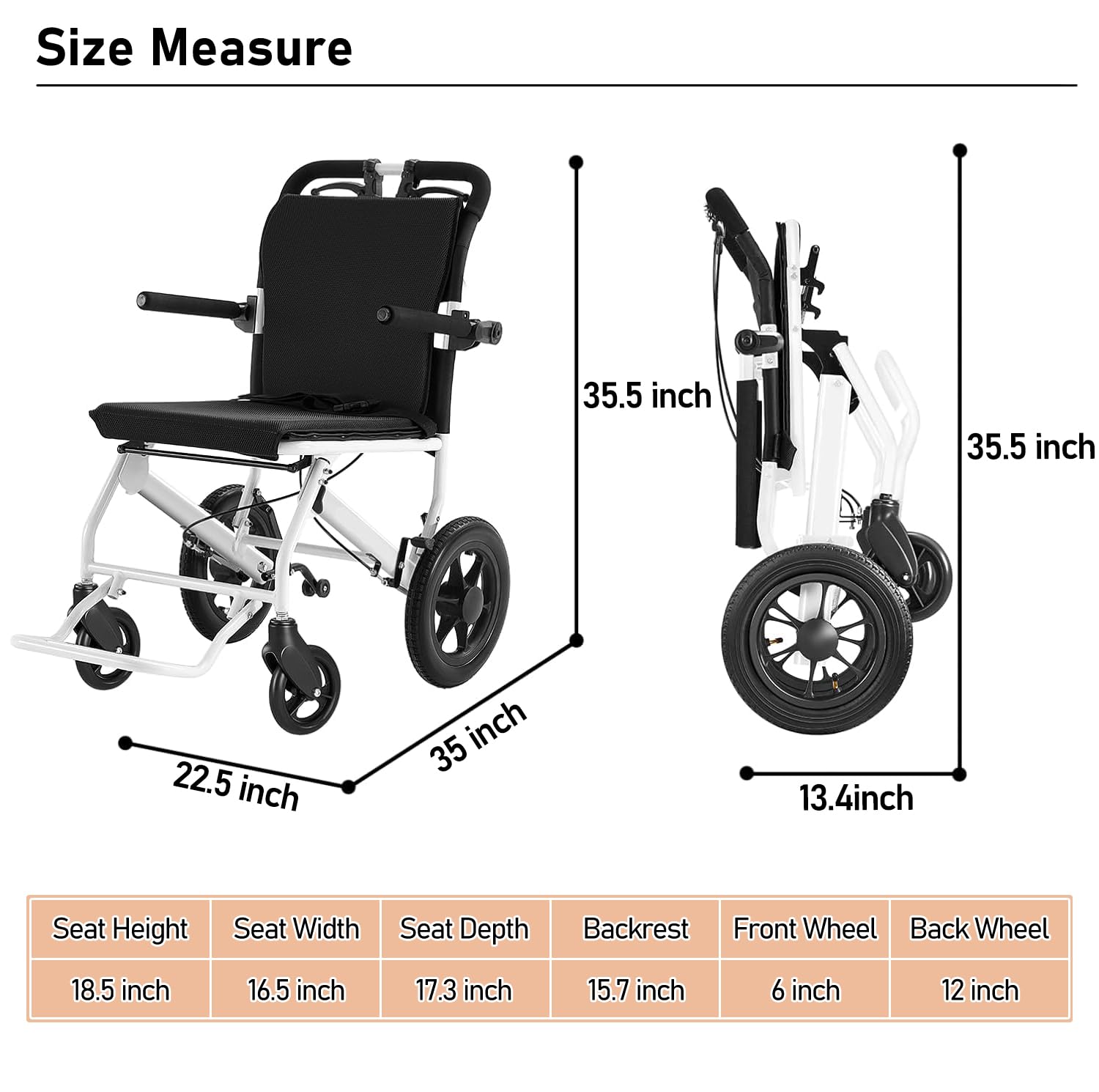Zurcheel E10 Lightweight Folding Wheelchair