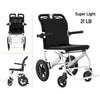 Zurcheel E10 Lightweight Folding Wheelchair