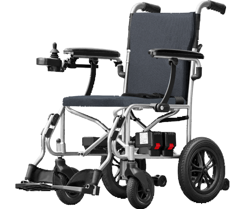 Zurcheel D3-A Ultra-Lite Side-Folding Electric Wheelchair (Easy-Access Battery)